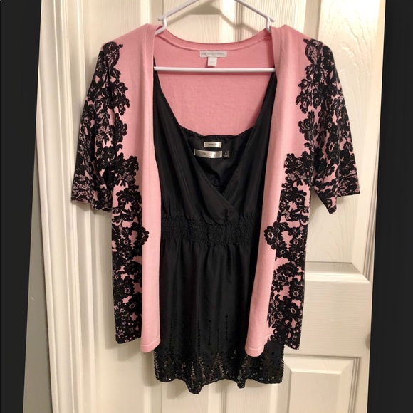 Pink Short Sleeve Cardigan - Picture 2 of 7